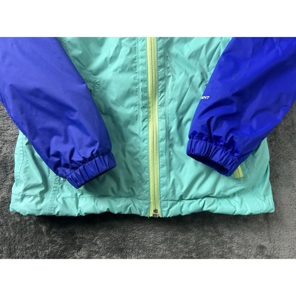 The North Face Girls DryVent Color-block Hooded Rain Wind Jacket Size XS (6)